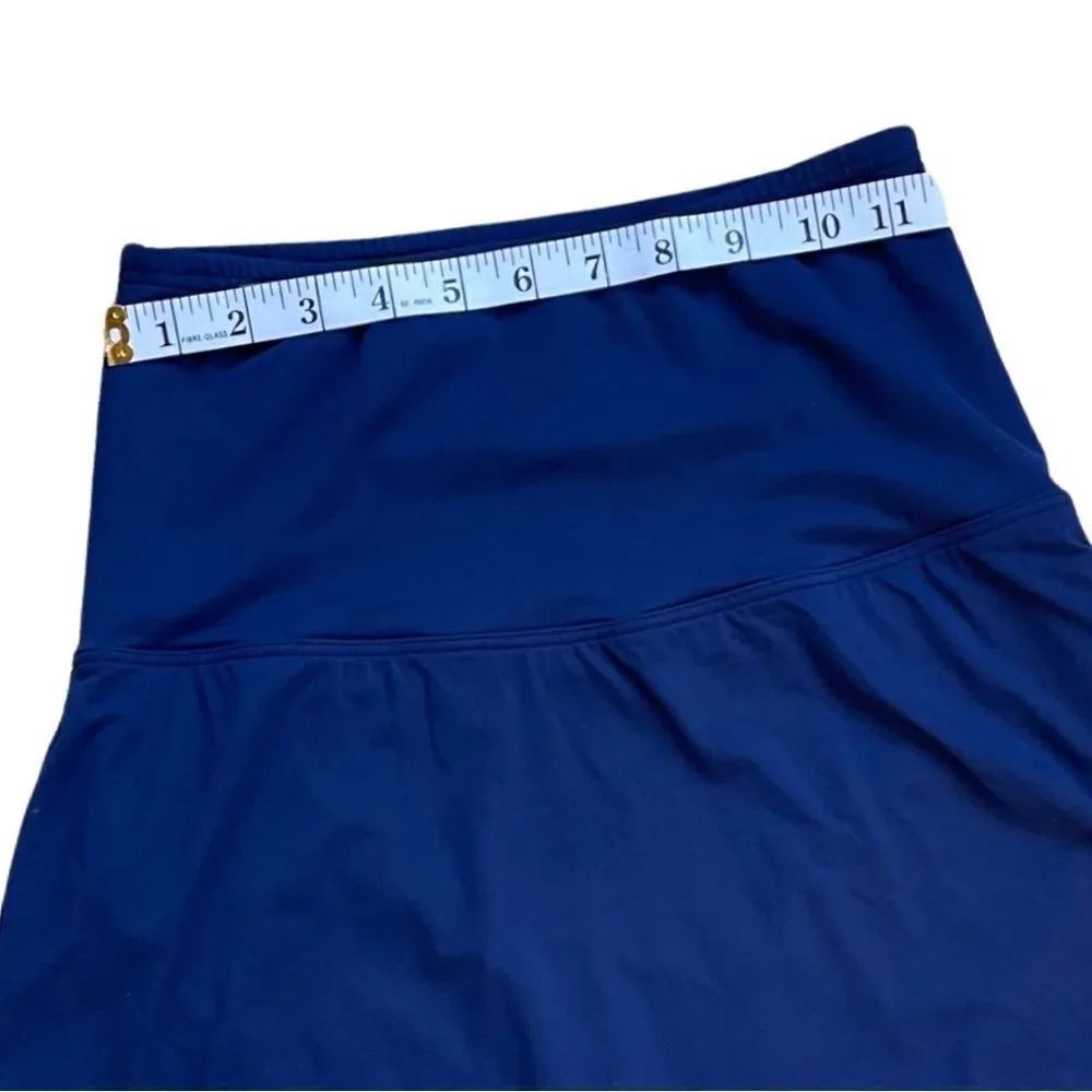 Land’s End Women's High Waisted Modest Swim Skirt Swim Bottoms • Navy • 4 • NWT